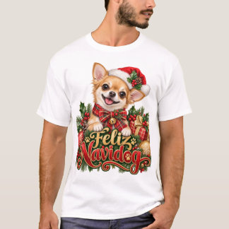 T-Shirt de Noël Feliz Navidog Chihuahua