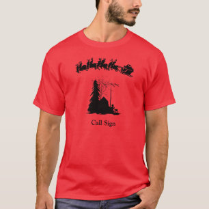 T-shirt de Noël Ham Radio - Opérateur Silhouette