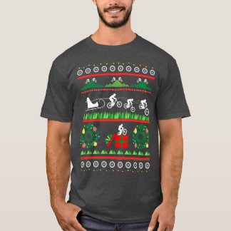T-shirt de Noël laid de VTT