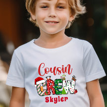 T-shirt de Noël personnalisé pour l'équipe de cous