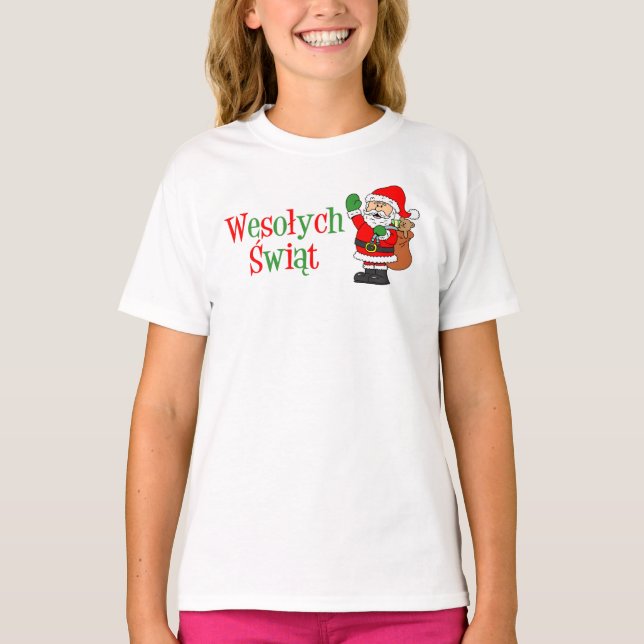 T-shirt de Noël polonais Wesolych Swiat (Devant)