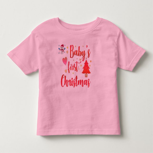 T-shirt de Noël pour bébé (Devant)