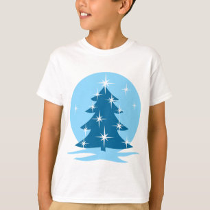 T-shirt de Noël pour enfants Blue Holiday Classic 