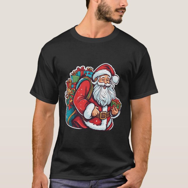 T-shirt de Noël pour garçons | Festive vacances Te (Devant)