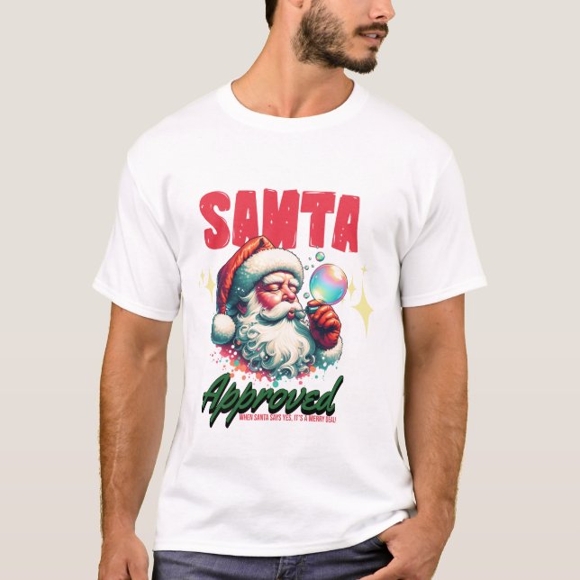 T-shirt 🎅 de Noël - Santa Approved (Devant)