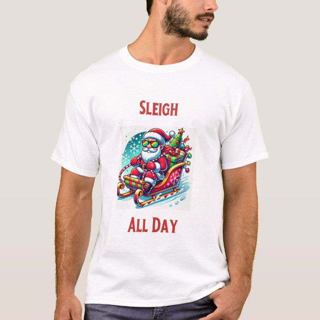 T-shirt de Noël toute la journée (Devant)