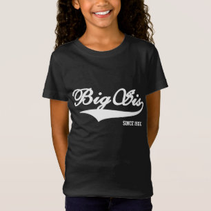 T-shirt de noir de grande soeur (disponible dans