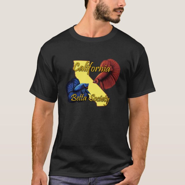T-shirt de noir de société de la Californie Betta (Devant)