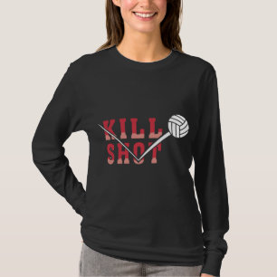 T-shirt de noir de volleyball de tir de mise à