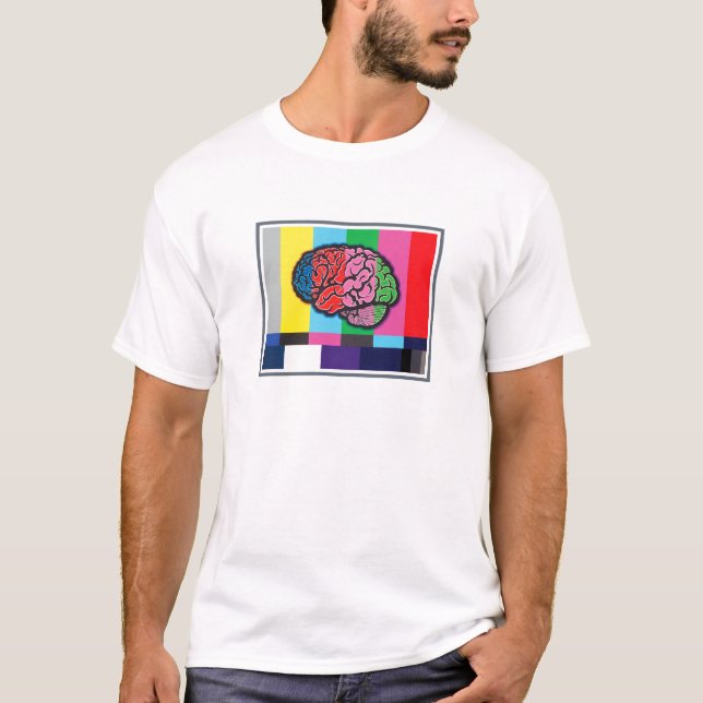 T-shirt de noir "débranchez signal" (Devant)
