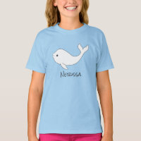 T-shirt de nom de baleine de beluga (enfant)