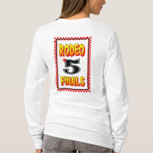 T-SHIRT DE NOMBRE ARRIÈRE DE FINALES DE RODÉO
