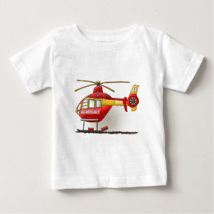 T-shirt de nourrisson d'ambulance d'hélicoptère