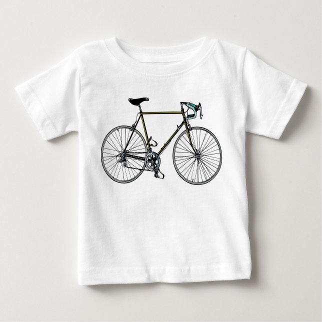 T-shirt de nourrisson de bicyclette (Devant)