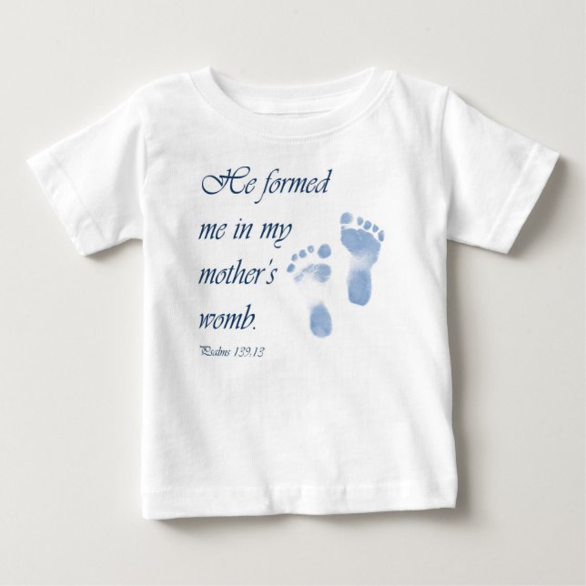 T-shirt de nourrisson de l'utérus de la mère (Devant)