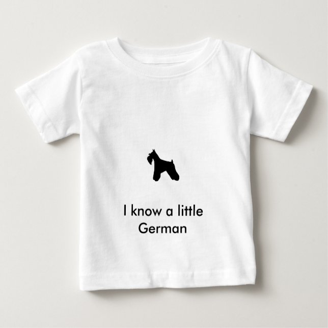 T-shirt de nourrisson de Schnauzer miniature (Devant)
