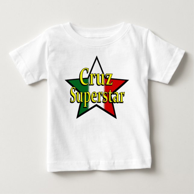 T-shirt de nourrisson de superstar de Cruz (Devant)