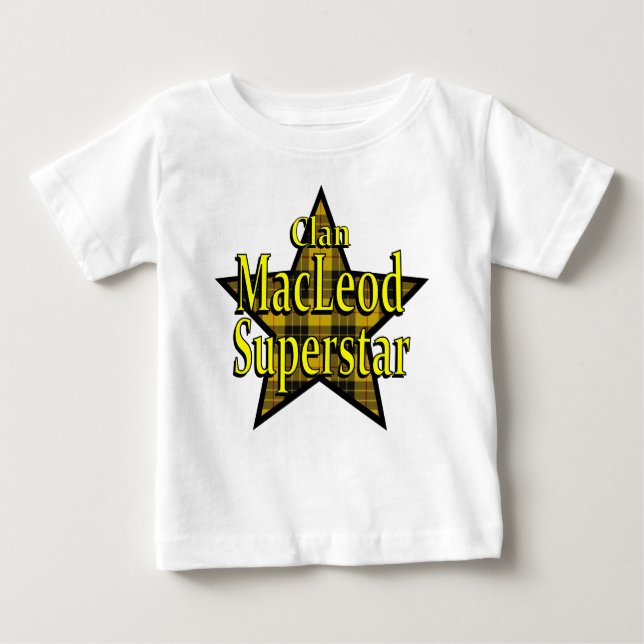 T-shirt de nourrisson de superstar de MacLeod de (Devant)