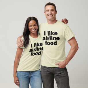 T-shirt de nourriture de ligne aérienne