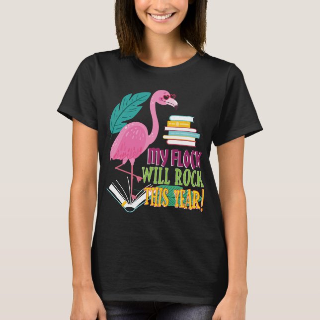 T-shirt De nouveau aux femmes d'hommes d'amant de Flamant (Devant)