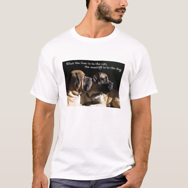 T-shirt de paires de mastiff (Devant)