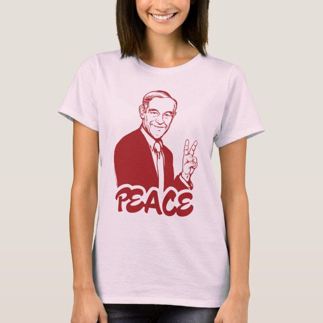 T-shirt de paix de Ron Paul (Devant)
