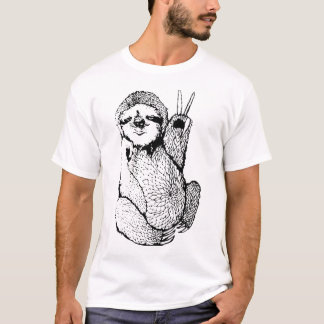 T-shirt De paix la paresse a donné aux hommes de la