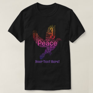 T-shirt de paix personnalisées