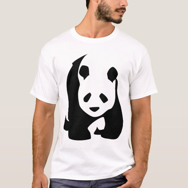 T-shirt de panda géant (Devant)