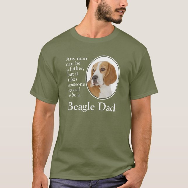 T-shirt de papa de beagle (Devant)