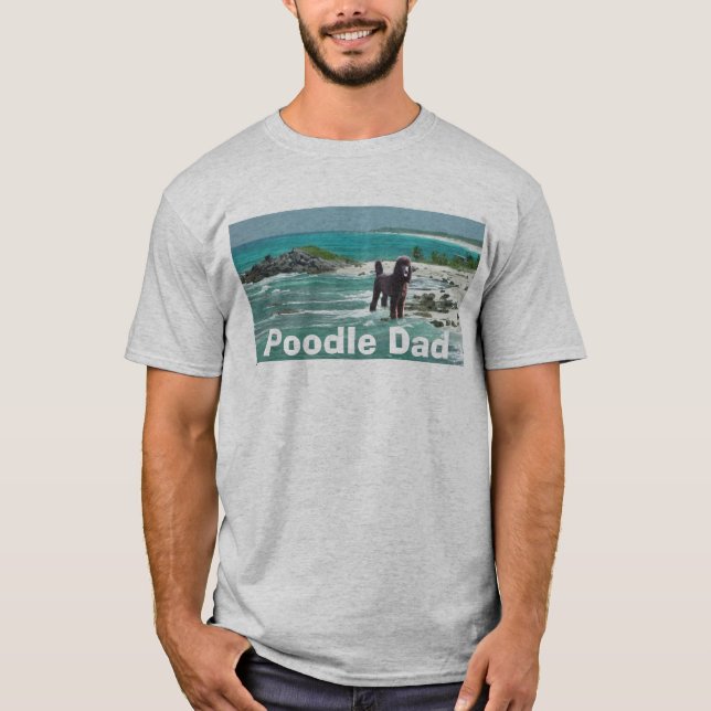 T-shirt de papa de caniche (Devant)