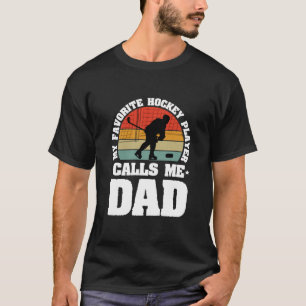 T-shirt de Papa de hockey fier