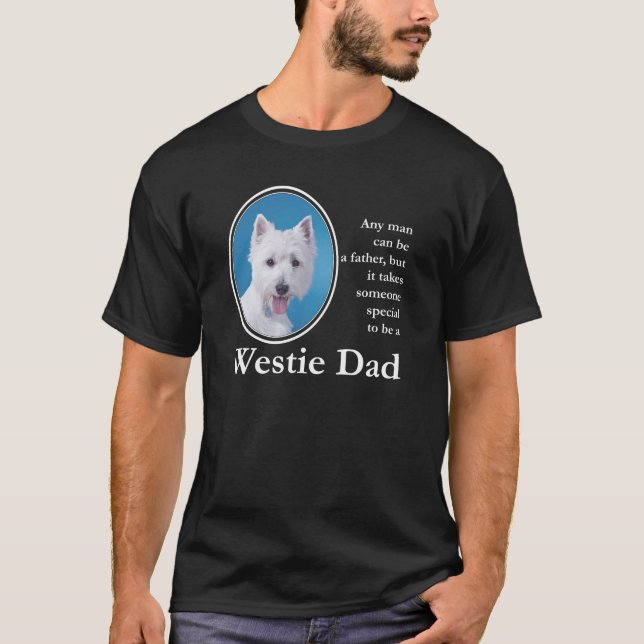 T-shirt de papa de Westie (Devant)