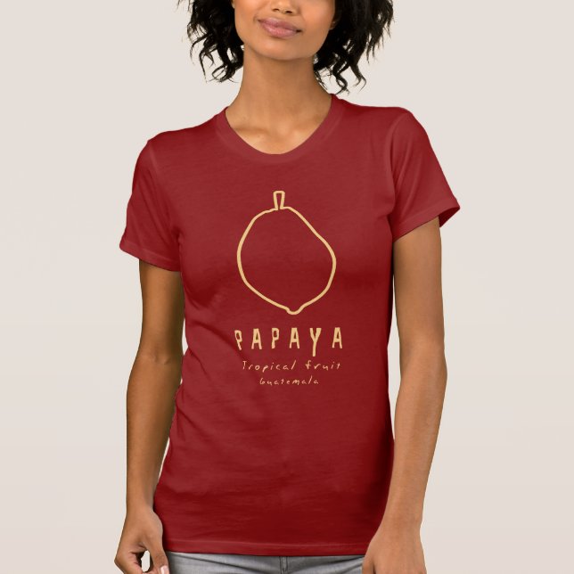 T-shirt de papaye (Devant)