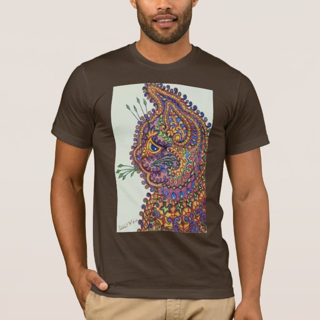 T-shirt de papier peint d'imaginaire de Louis Wain (Devant)
