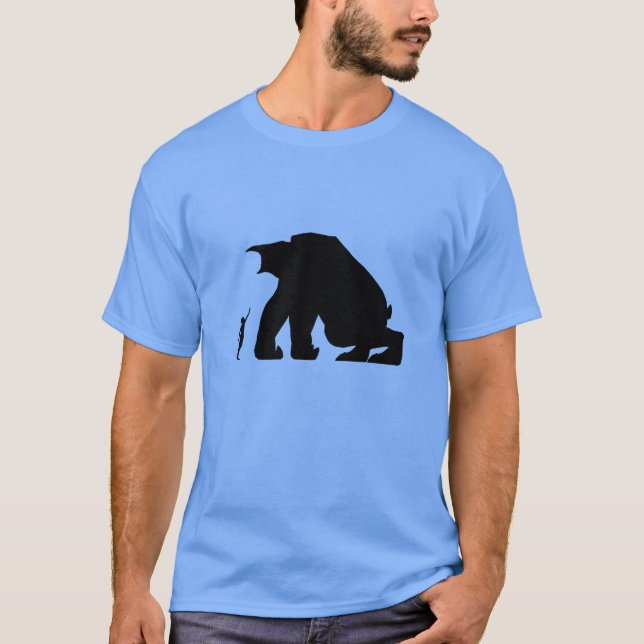 T-shirt de Papo et de Yo - monstre foncé et Quico (Devant)