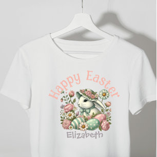 T-Shirt de Pâques pour filles personnalisées