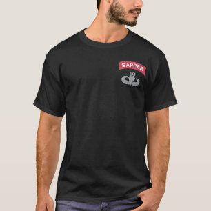 T-shirt de parachutiste de maître d'étiquette de