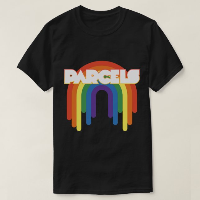 T-shirt de Parcels rainbow theme (Design devant)