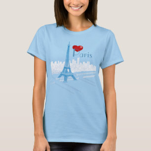 T-shirt de Paris du coeur i
