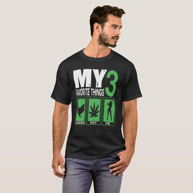 T-shirt de pâté en croûte de poulet (Devant entier)