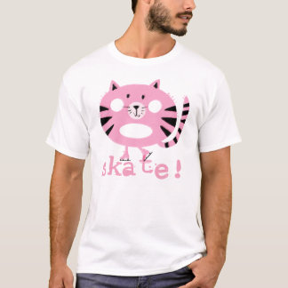 T-shirt de patinage de chat