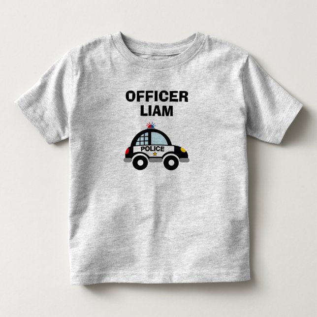 T-shirt de patrouille de police pour tout-petit (Devant)