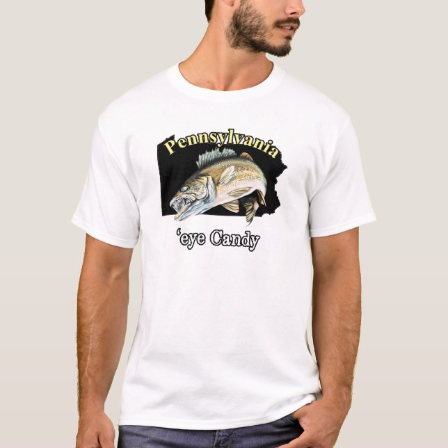 T-shirt de pêche à l'oeil de la Pennsylvanie (Devant)