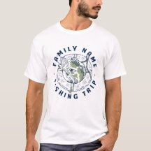 T-shirt de pêche en famille personnalisée