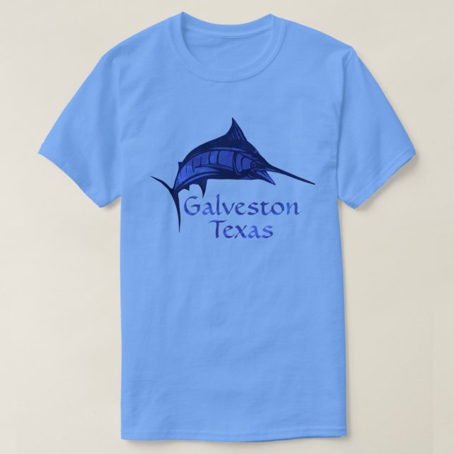 T-shirt de pêche Galveston, TX (Design devant)