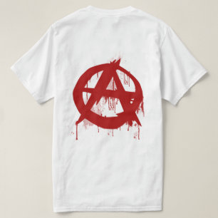 T-shirt de peinture d'anarchie