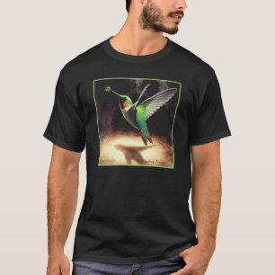 T-shirt de peinture de colibri