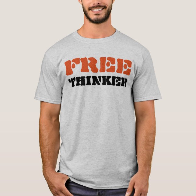 T-shirt "de penseur libre" (Devant)