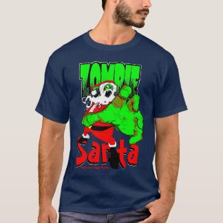 T-shirt de Père Noël de zombi